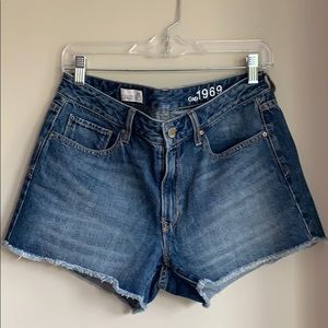 Slim Cut-Off Denim Shorts
